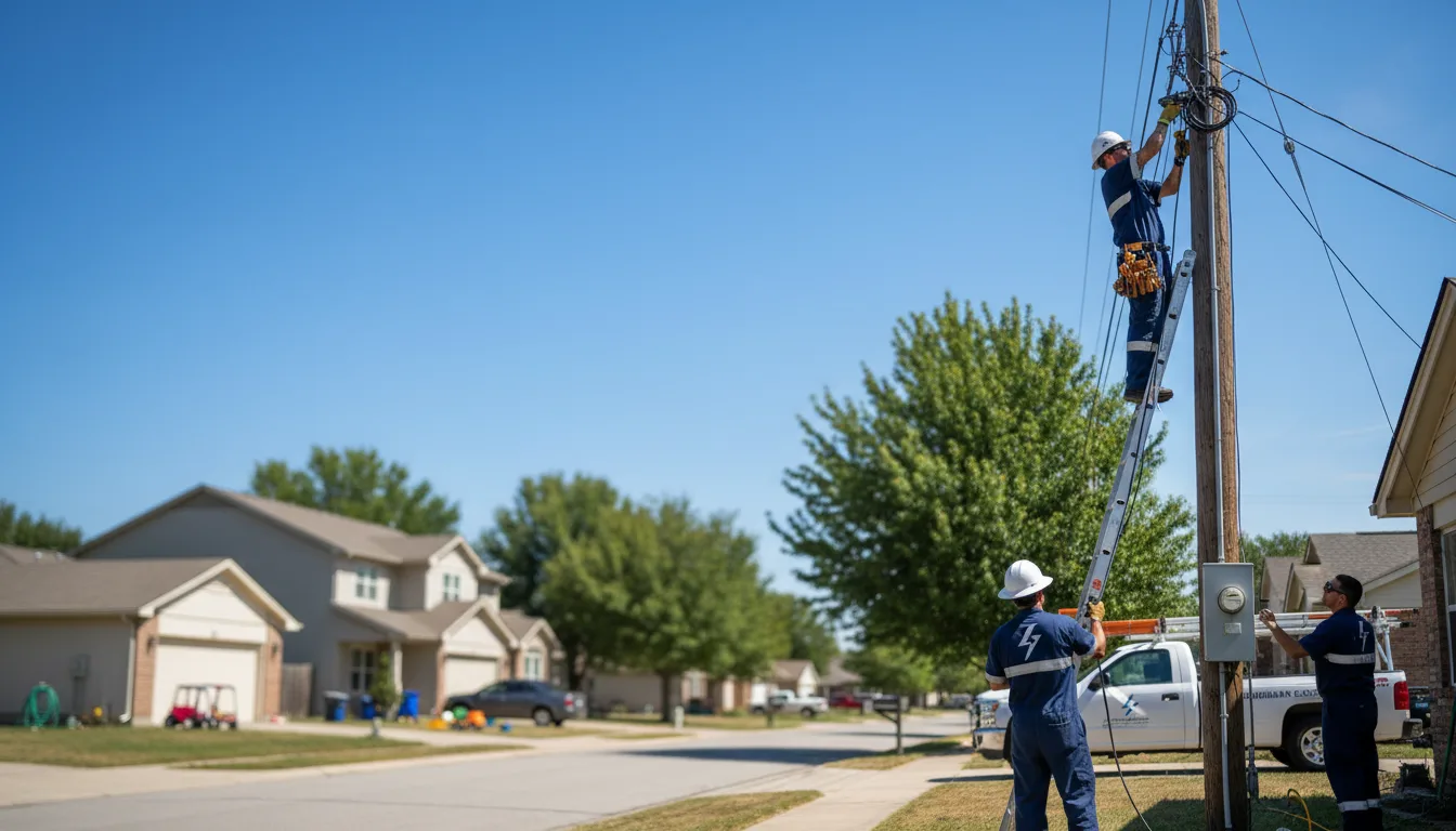 Residential electrician providing installation services in Riverton, IA